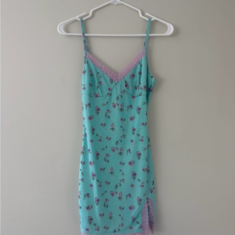 Floral Lace Floral Minidress